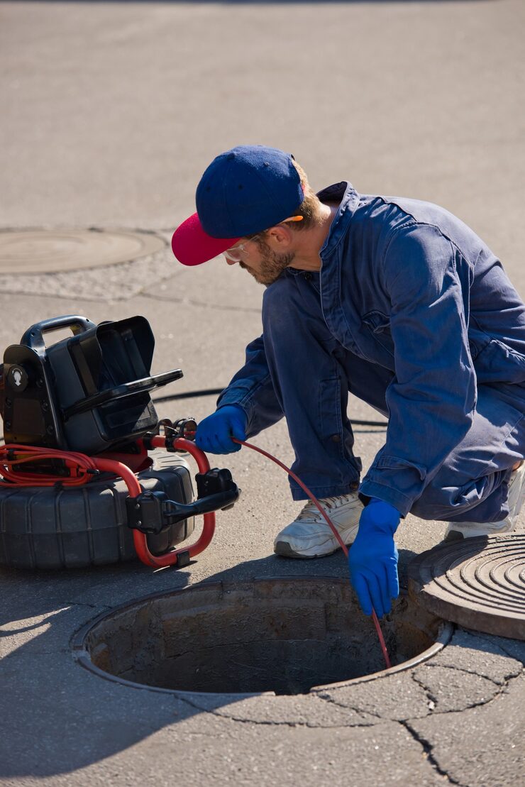 Just Home Help Plumber Clearing Drain