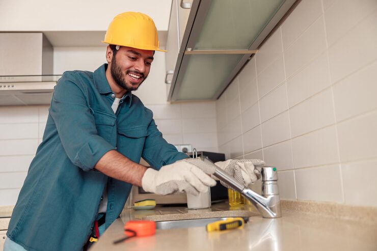 Just Home Help Kitchen Plumber fixing a sink