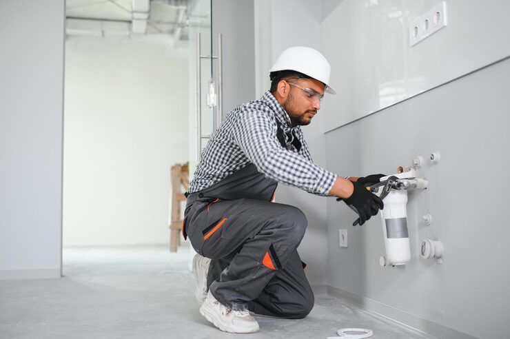Just Home Help Emergency Plumber Fixing Leak
