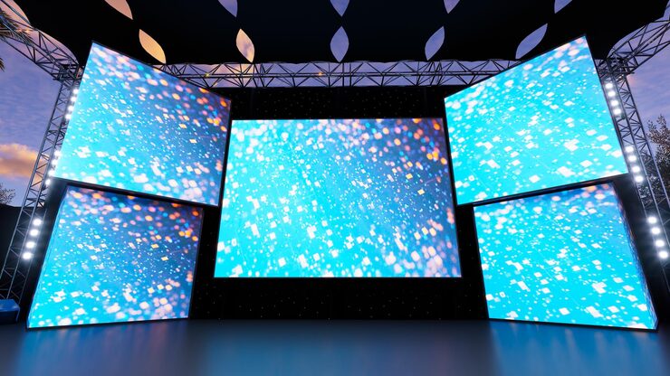 Event Display TV Rental Setup